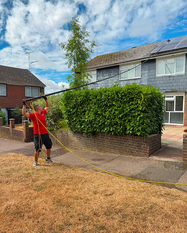 Before: Window cleaning
