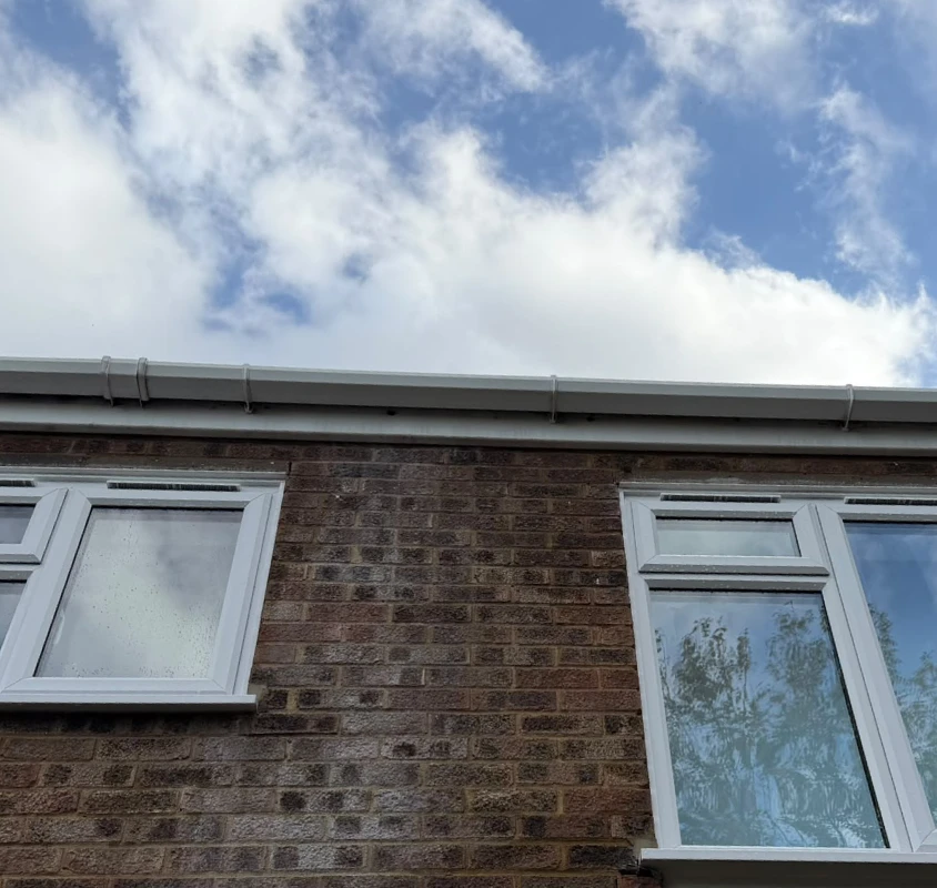 After: Gutter cleaning